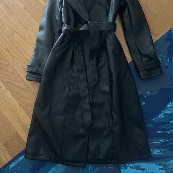 Meshki Faux Leather Trench brand new - Picture 4 of 6